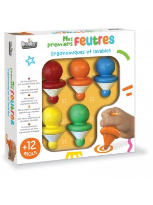 Os Meus Primeiros Marcadores Créa Lign - 5 Unidades